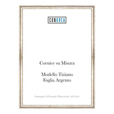 Cornice Classica su Misura - Modello Tiziano Foglia Argento